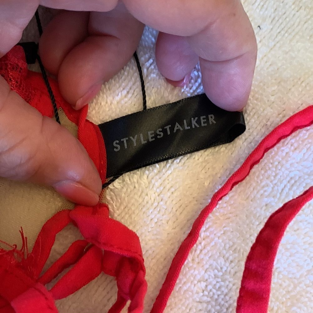 Stylestalker red lace bra Size XS NWT - Picture 5 of 7